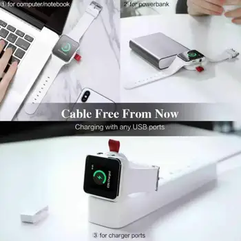 

High Quality Portable Magnetic Charger Wireless Adapter For Apple Watch iWatch Series 1/2/3/4 Wireless Charging Dropshipping New