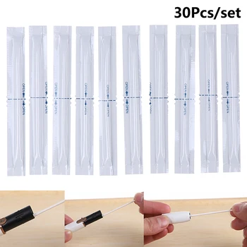 

30pcs/set Double Head Wet Alcohol Cotton Swabs Cleaning Stick For Antiseptic Skin Cleaning Care Jewelry First Aid Home