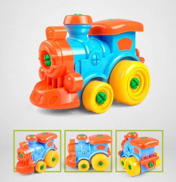 Kids Montessori Toys Educational Screw Nut Assembling Disassembly Car Building Blocks Motorcycle Car Puzzle Toys For Boys Girls 3