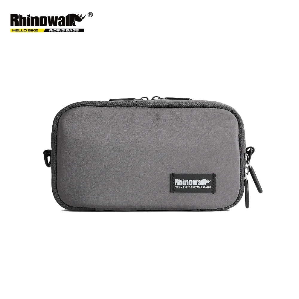 Rhinowalk многофункциональная рама для руля, велосипедная сумка для велосипеда, велосипедная Передняя сумка-корзинка, держатель для телефона на плечо для велосипеда b - Цвет: X2011-Grey
