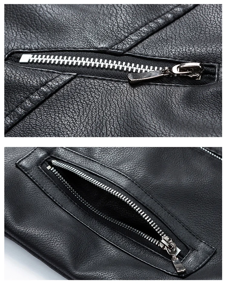 Азиатский размер Leather кожаные куртки мужские осень зима бренд Косой молнии мотоцикл уличная искусственная кожа пальто Jaqueta Couro K210