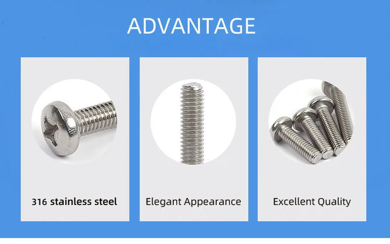 304 round head& flat end self tapping detail 1