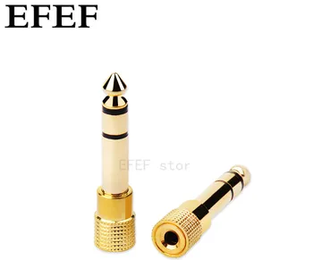 

2pcs Jack 6.5 6.35mm Male Plug to 3.5mm Female Connector Headphone Amplifier Audio Adapter Microphone AUX 6.3 3.5 mm Converter