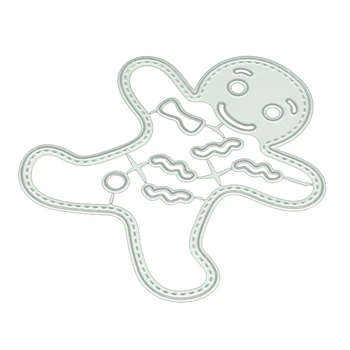 

Gingerbread Man Metal Cutting Dies For DIY Scrapbooking Craft Stamps Die Cut Embossing Card Making Stencil Frame