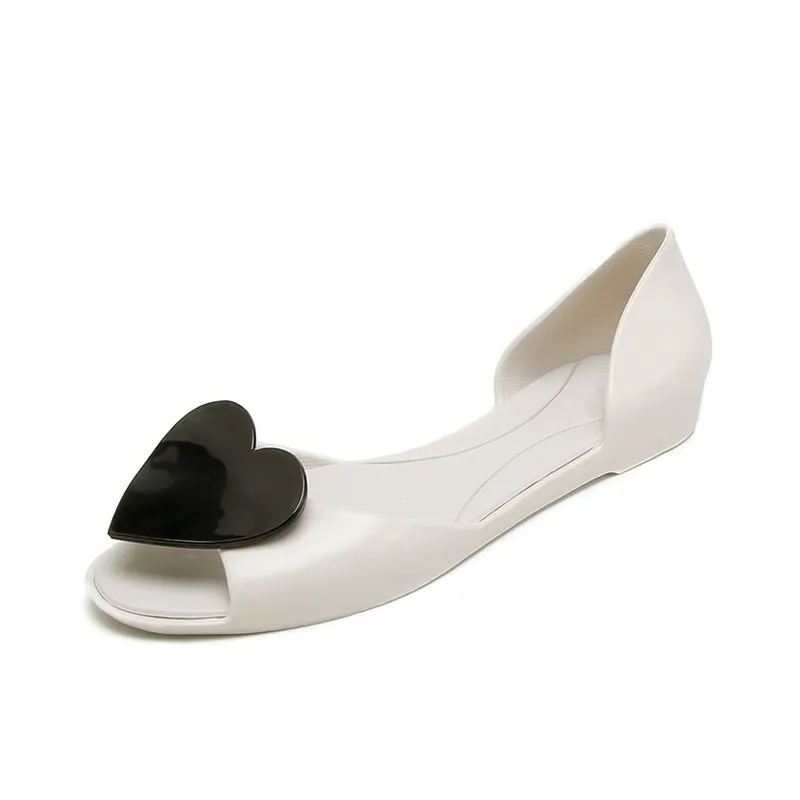 BEYARNE/Новое поступление, женские милые прозрачные туфли с бантом женские летние сандалии на плоской подошве с открытым носком женские летние пляжные сандалии, Размеры 35-39, 40 - Цвет: white 2