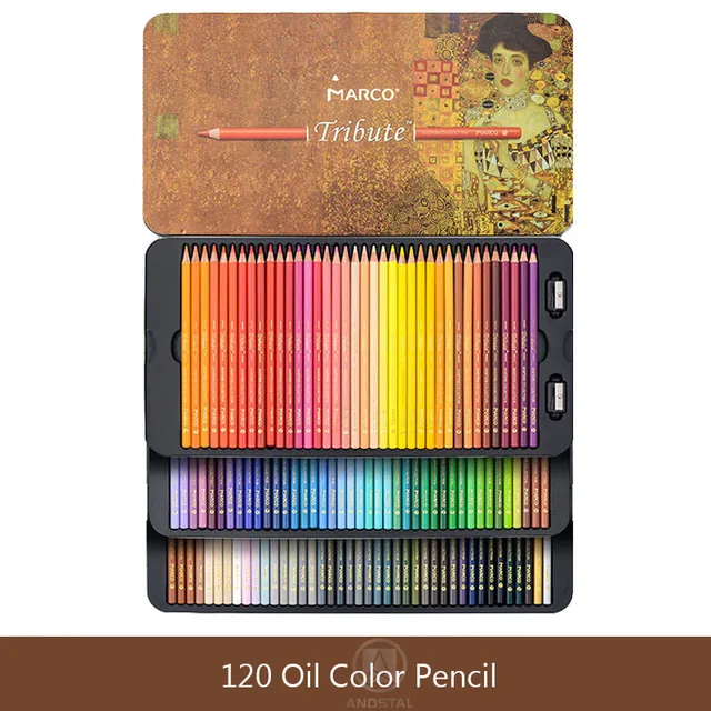 Marco Tribute Masters 48 72 120 Color Pencils Set Professional Fine Art Drawing Colour Colored Pencil Gift Box Supplies Colored Pencils Aliexpress