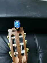 Acouway guitarra ukelele sintonizador violín bajo electrónico diapasón afinador con Clip-En Afinador Cromático 360 grados giran con 5 de modelo