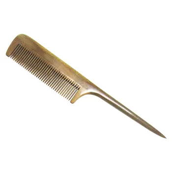 

Green Sandalwood Comb Wooden Hair Comb Long Handle Pointed Tail Comb Comb Hair Smoothing Wooden Comb Fine Tooth Comb