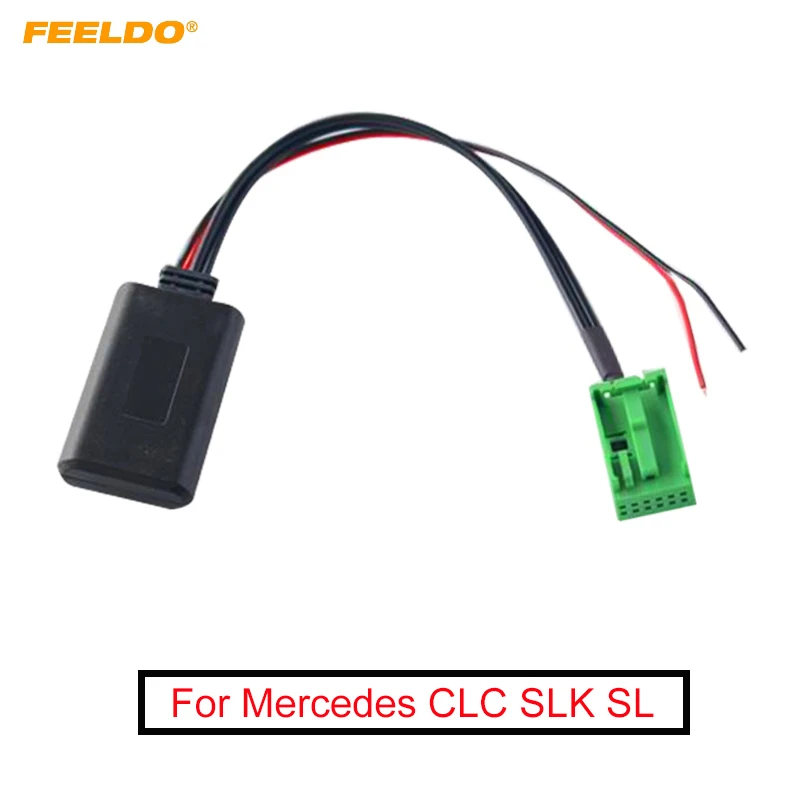 

FEELDO 1PC Car Aux-in Wireless Bluetooth Adapter Module Audio Receiver for Mercedes CLC SLK SL 2008 CD/DVD Host AUX Cable