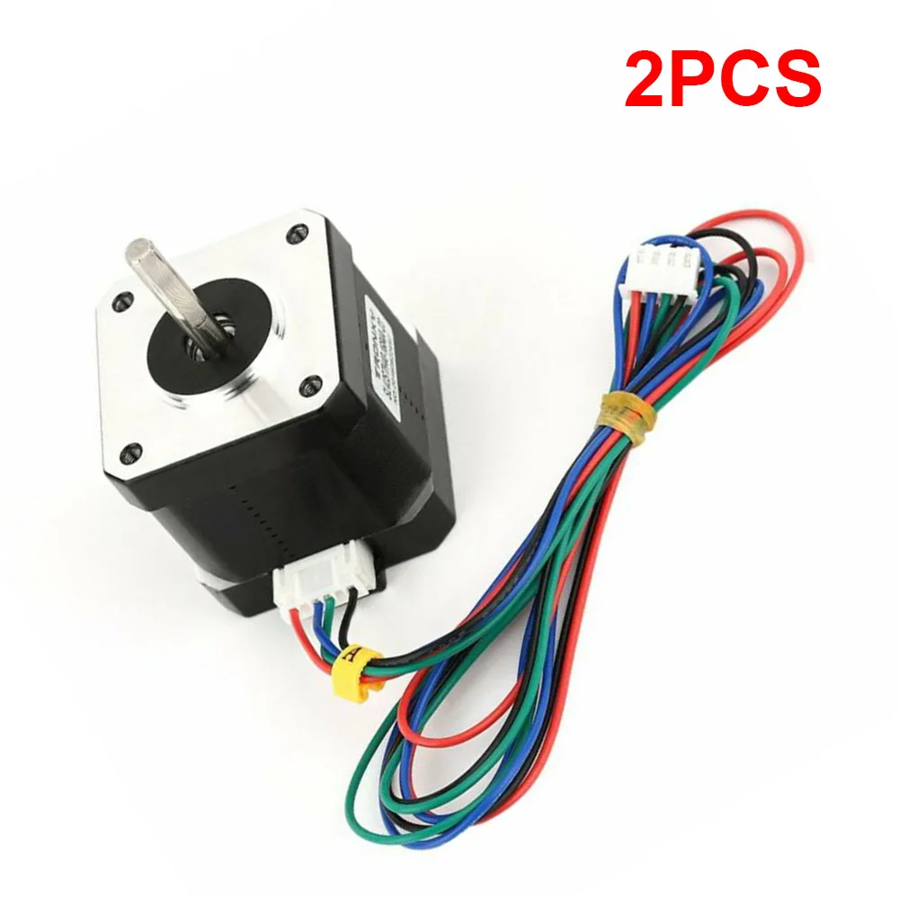 2 шт. черный шаговый двигатель 12V 42 мм для 3D-принтеры CNC робот 1,8 градусов кабель