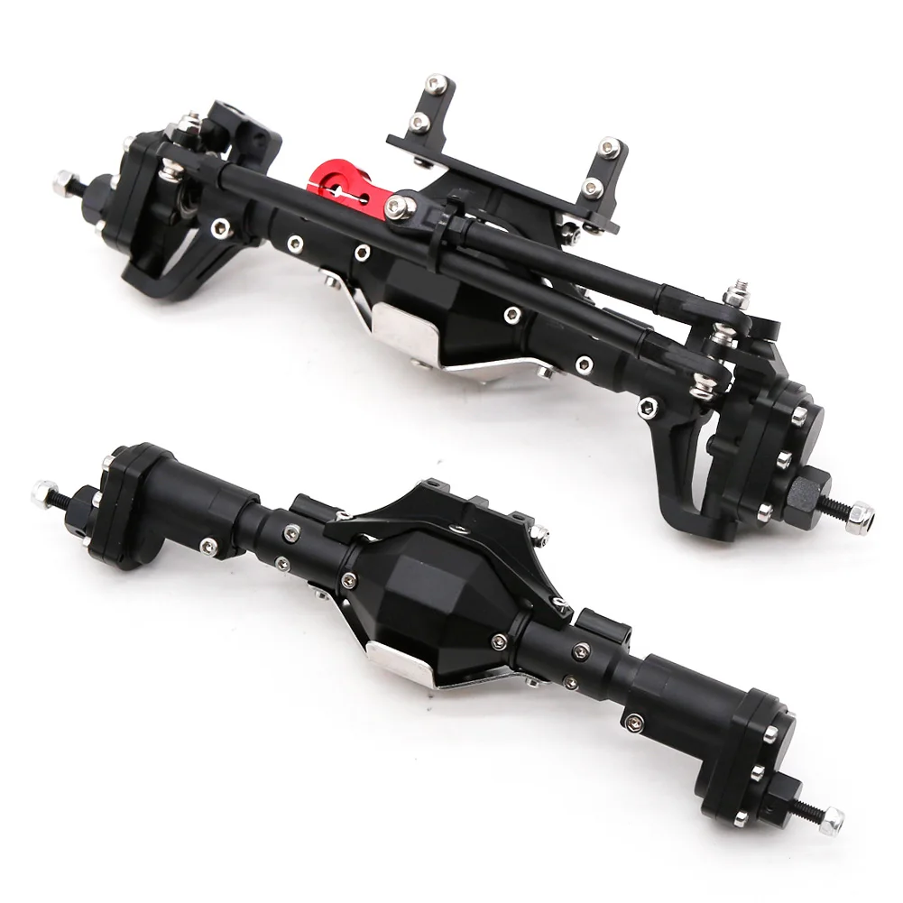 KYX Metal Complete Front Portal Axle Set For Axial SCX10 III AX103007 RC Car Kit 