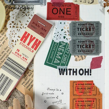 

Retro Bill Vintage Tickets Writable Notepad Memo Pad Antique Receipt Sticky Memo Paper Notes Stationery School Supply Escolar