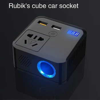 

Car Inverter 12V To 220V 150W Fast Charger Power Converter ABS Sine Wave Vehicle Adaptador Power Inverter Transformer DDX10