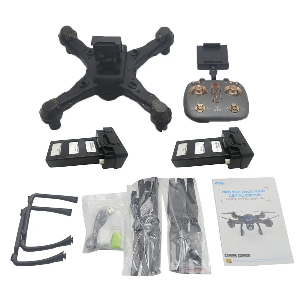 LH-X38G Дрон Двойной GPS wifi FPV Дрон с 1080P HD камерой Дистанционное управление вертолет RC Квадрокоптер+ рюкзак профессиональный беспилотник