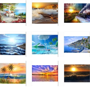 

diamond painting,5d diy, kit, full, sandy beach,cross stitch,square, diamond mosaic,diamond embroidery NEW