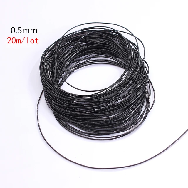 10 Meters FLAT Korean Waxed Cord Craft Lace String Thread 4mm