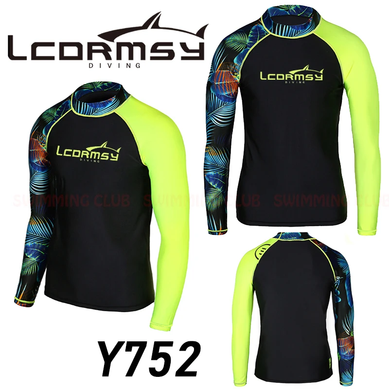 NEW LCDRMSY MEN'S RASH GUARDS LONG SLEEVES SURFING SNORKELING SWIMMING TOP SHIRTS PANT WATER SPORTS WETSUITS QUICK-DRYING UPF50+