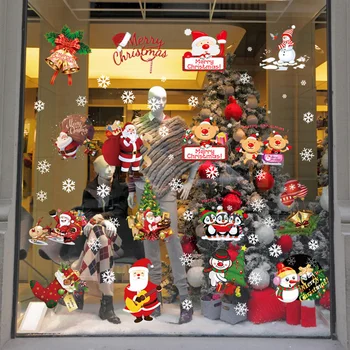 

Christmas DIY Wall Sticker Shop Home Window Display Case Decal Decor Mystic Lot