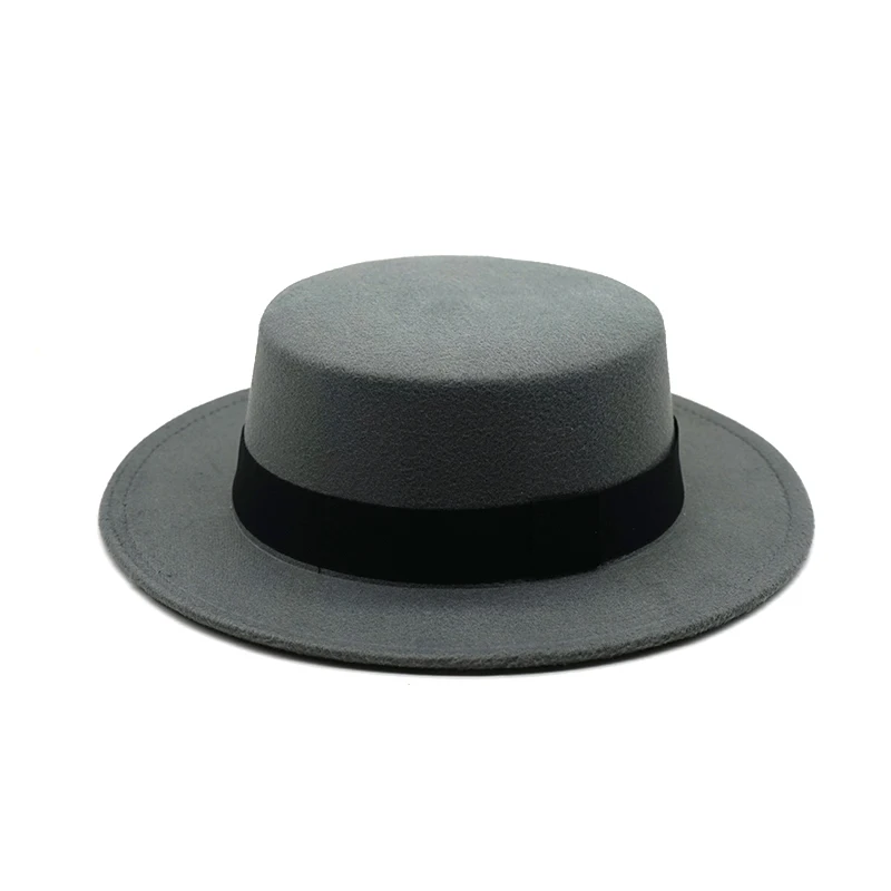 4 Осень-зима, имитация шерсти, для женщин, мужчин, дам, Fedoras, топ, джаз, шляпа, Европейский, американский стиль, круглые шапки, котелок, шапки, Feminino Gorra - Цвет: 4