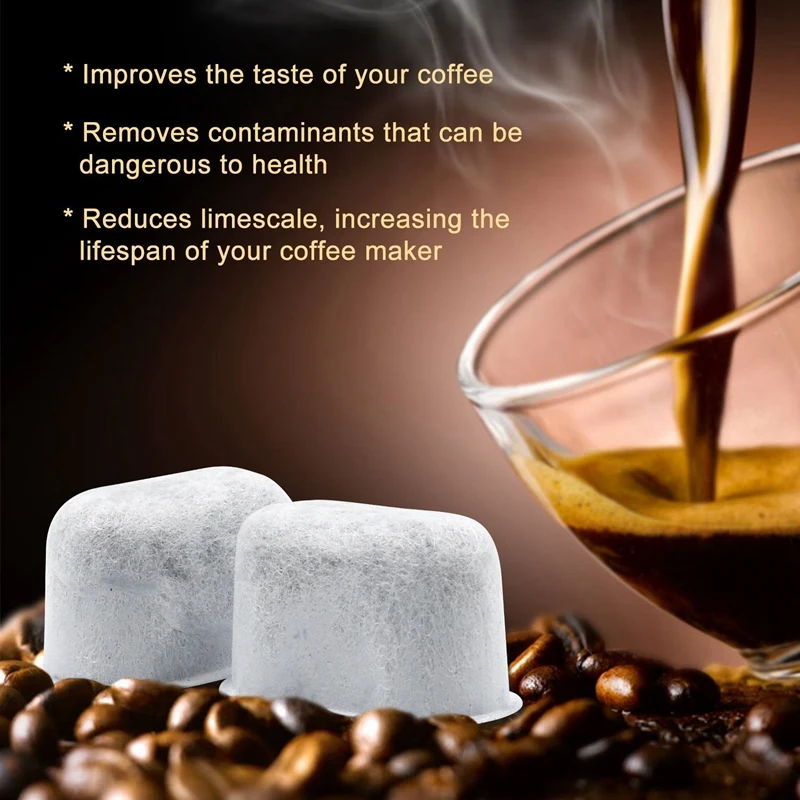 

BEST12 Pack For Cuisinart Compatible Charcoal Water Filters Removes Chlorine, Odors, And Others Impurities From Water For Cuisin