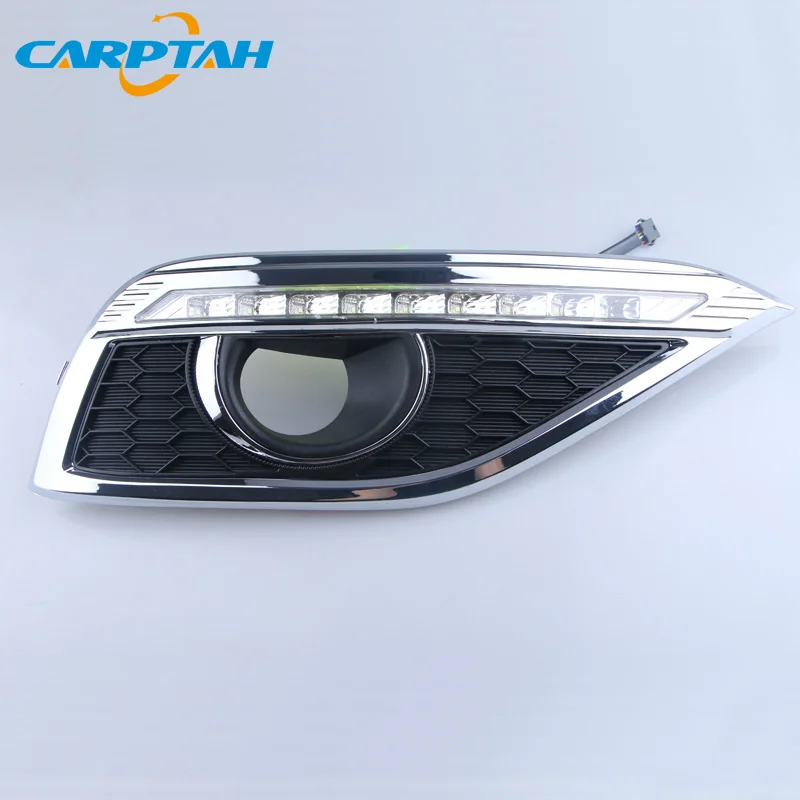 Светодиодный дневной светильник для Honda CR-V таможенный приходной ордер 2012 2013 Водонепроницаемый 12V желтый индикатор сигнала поворота светильник бампер светодиодный дневные ходовые огни