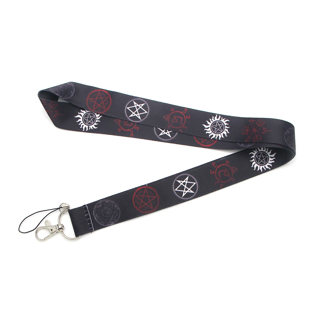 ZF610 1pcs TV Supernatural Keychain Tags Strap Neck Lanyards For Keys ID Card Gym Mobile Phone USB Badge Holder DIY Hang Rope | Украшения и
