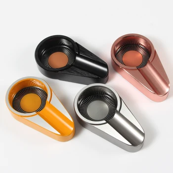 

Galiner Metal Travel Cigar Ashtray For Car Ash Tray Single Holder Pocket Smoking Cigar Ashtrays For Home Using