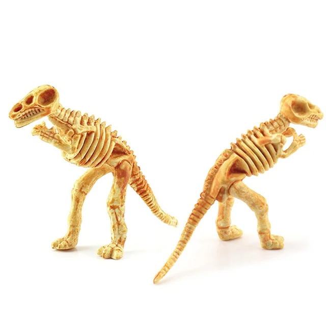 12Pcs Realistic Dinosaur Skeleton Mini Figurine Model Animal Replica Table Cake Topper Room Decor Boutique Collection H055 5