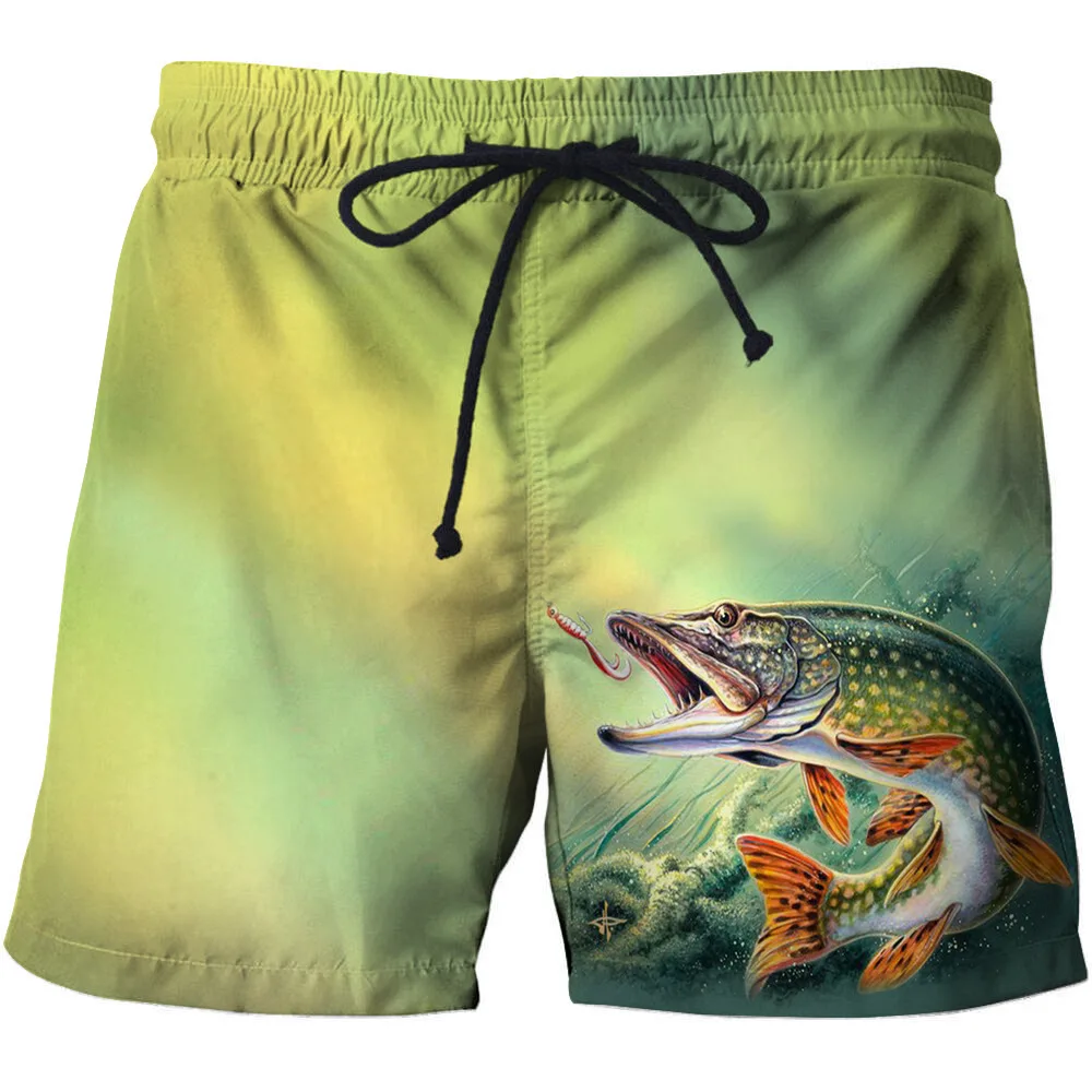 Low Price SHUJIN 2020 New Summer Beach Shorts Fashion Men's Beachwear Cool Board Shorts Quick Dry 3D Print Fish Watersport Swim Trunks