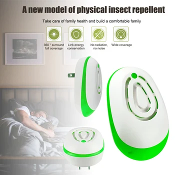 

Ultrasonic Pest Repeller Plug in Pest Electronic Repellent Indoor Rodent/Insect Deterrent Control Mice Rats Mosquitos DE