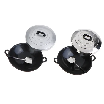 

DIY Dollhouse Cooking Pan Pot 1/12 Dollhouse Miniature Simulation Kitchen Cookware Accessories for Kids Toys