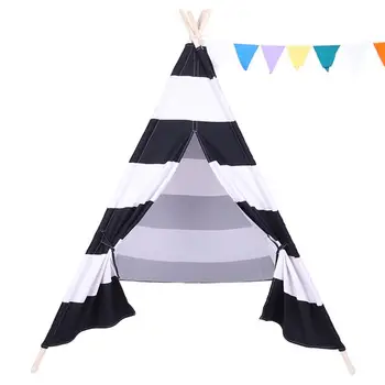 

Kids Teepee Tent for Boys or Girls - Indian Tent Happy Hut Play Tent Playhouses, Indoor Outdoor Portable Childrens Play Tents