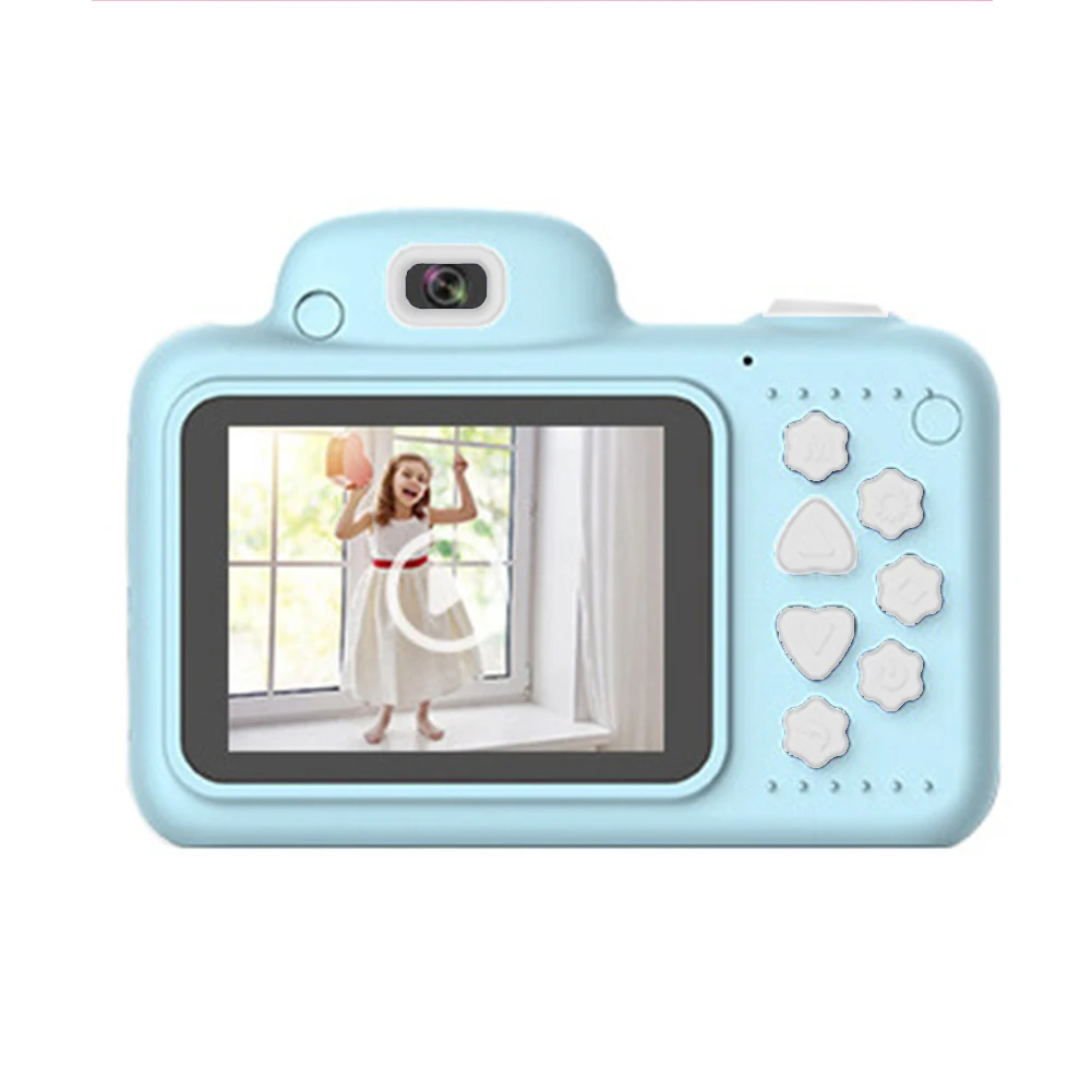 Камера DSLR мини игрушки подарки видеокамера дети 2,4 дюймов экран с картой памяти ABS ударопрочный двойной объектив мультфильм видео цифровой