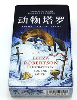 

New Animal Totem Tarot Board Game High Quality Paper 78 PCS Cards Chinese/English Edition for Astrologer