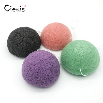 

4pc Wash Face Sponge Natural Konjac Facial Cleansing Dirt Puff Washing Blender Clean Cosmetic Makeup Remover Cleanser Face Care