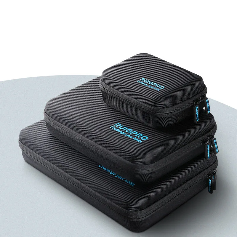 DIY Lagerung Tasche Reise Fall Tragbare Handtasche Stoßfest Schutzhülle Box Für Gopro 9 8 Xiaomi Yi SJCAM Dji Osmo Action kamera