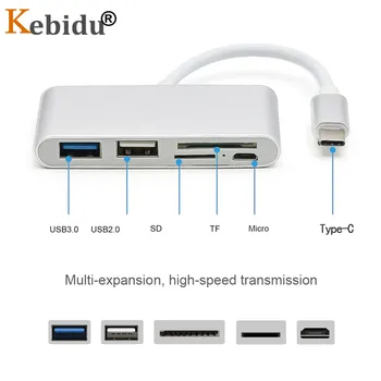 

USB C Hub 5 in 1 Type C to SD/TF Card Reader OTG USB 3.1 HUB Adapter high speed for MacBook Air Pro Huawei Xiaomi Samsung