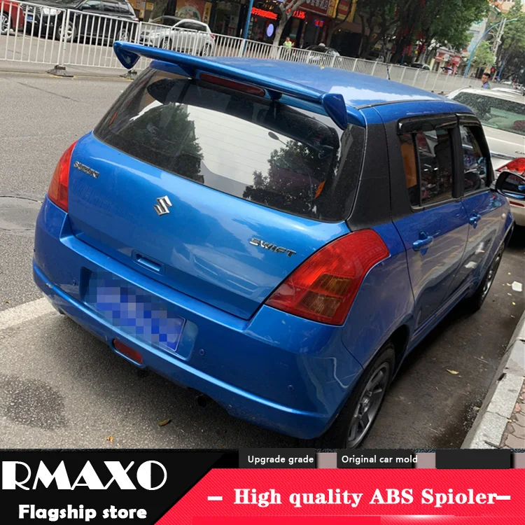 For SUZUKI Swift Spoiler 2007-2017 High Quality QQWX ABS Material Car Rear Wing Primer Color | Автомобили и мотоциклы