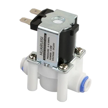 

12V/24V Accessory N/C Magnetic 1/4" Normally Closed Electric Water Plastic Durable Quick Conntection Electric Solenoid