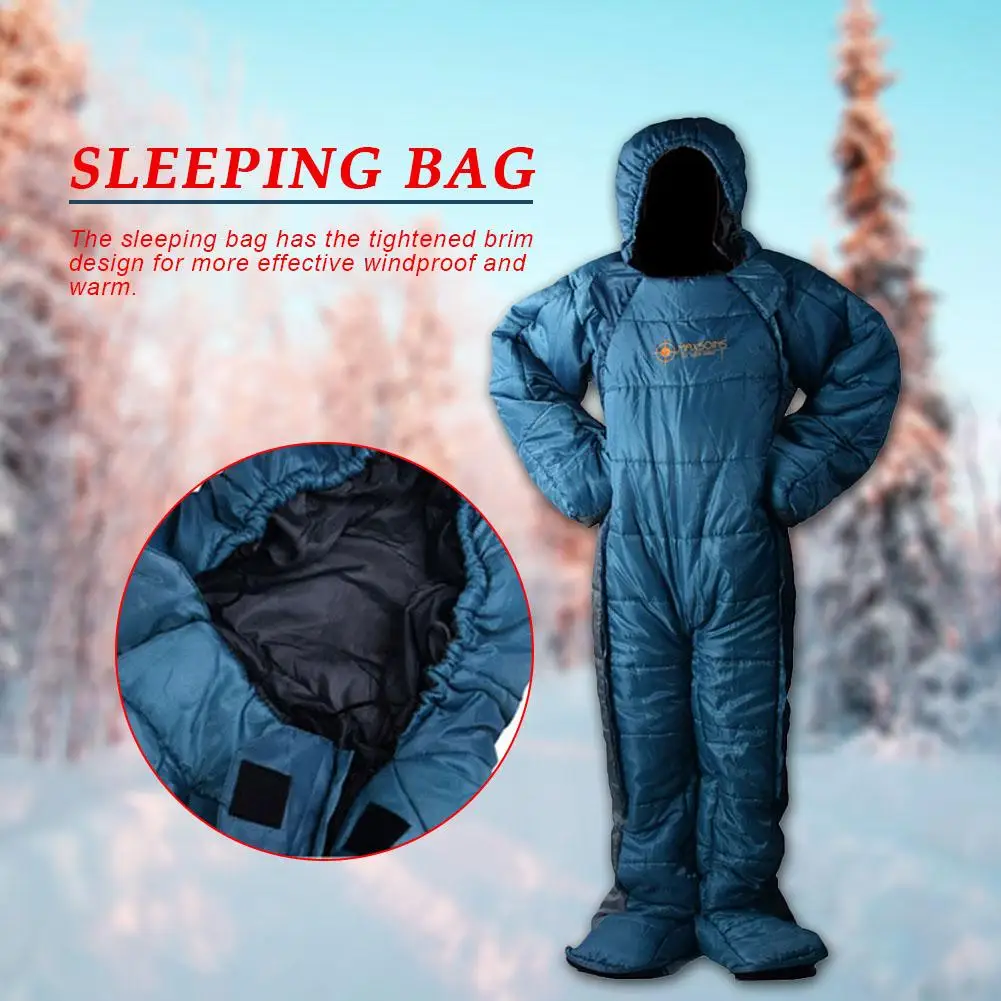 Special  Adult Sleeping Bag With Arms And Legs Sleeping Tent With Chest Zipper Design For Camping In The Wil