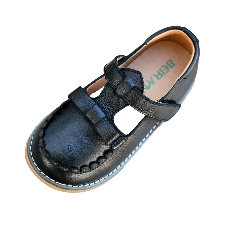 Genuine Leather Spring and Autumn Children Casual Shoes Fashion Bow Soft Cowhide Kids Student Shoes Baby Girls Flat Shoes