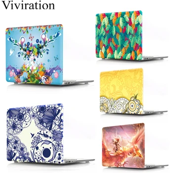 

Floral PVC Laptop Replace Cover Shell For Apple MacBook Air Pro Retina 11 12 13 15 Macbook Pro Retina Touch Bar A1466 A1369 Case