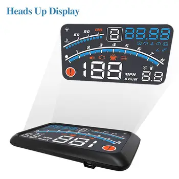 

OBD2 HUD Car Head Up Display 5.5' A8 LED Windscreen Projector OBD Scanner Speed Fuel Warning Alarm Data Diagnostic Tool