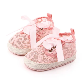 

Cotton Baby Shoes Breathable Summer Newborn Baby Girl Shoes Soft Sole Non-Slip Infant Toddler Girls Shoes Schoenen Slofjes