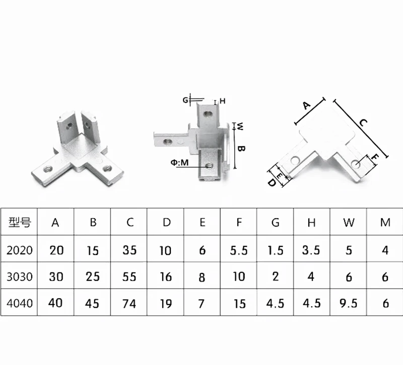 three dimensional connector (6)