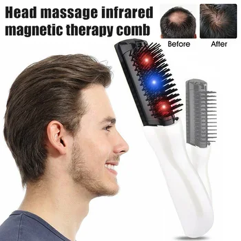 

2019 Hot Sale Hair Growth Magnetic Comb UV Regrowth Thickening System Healthcare Scalp Massager A7