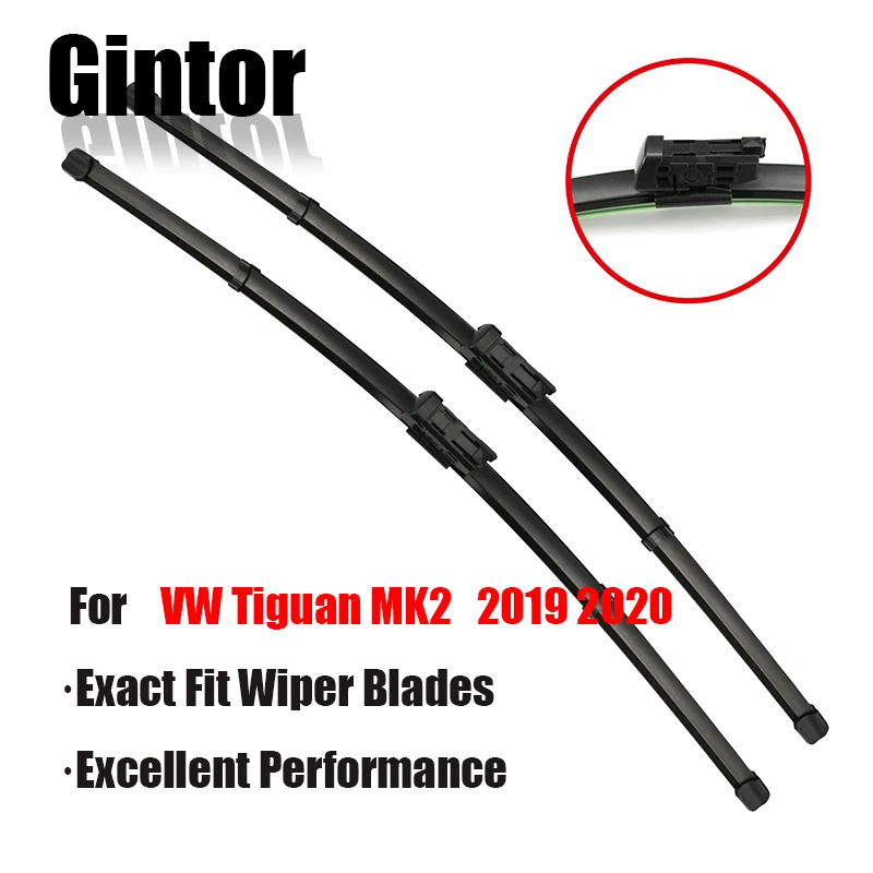 Gintor AUTO Car Wiper LHD Front Blades Set For VW Tiguan MK2 2019 2020 Windshield Windscreen Window 26&quot+21&quot | Автомобили и