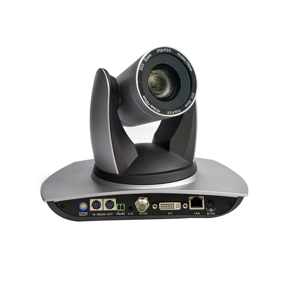 US $653.30 2MP Full HD 20X Zoom Video Conference Camera HDSDI DVI IP Onvif H265 Pan 340 degree Rotation 255 Presets