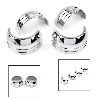 

49mm Motorcycle Fork Boot Cover Set for Harley Davidson FXD 2006 2007 2008 2009 2010 2011 2012 2013 2014 2015 2016 2017 Chrome