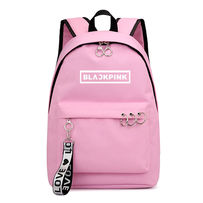 Повседневная школьная сумка для мальчиков и девочек BLACKPINK Lisa Mochila, школьные рюкзаки для мужчин и женщин, школьный рюкзак для подростков - Цвет: 4